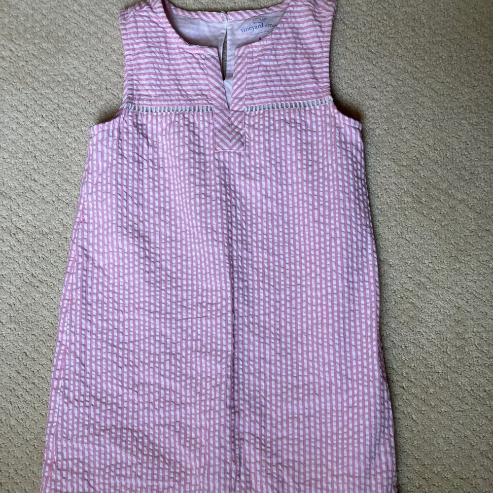 Vineyard Vine Girls Seersucker Dress (size 6)